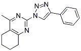 4-METHYL-2-(4-PHENYL-1H-1,2,3-TRIAZOL-1-YL)-5,6,7,8-TETRAHYDROQUINAZOLINE 结构式