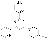 1-(6-PYRIDIN-2-YL-2-PYRIDIN-4-YLPYRIMIDIN-4-YL)PIPERIDIN-4-OL 结构式