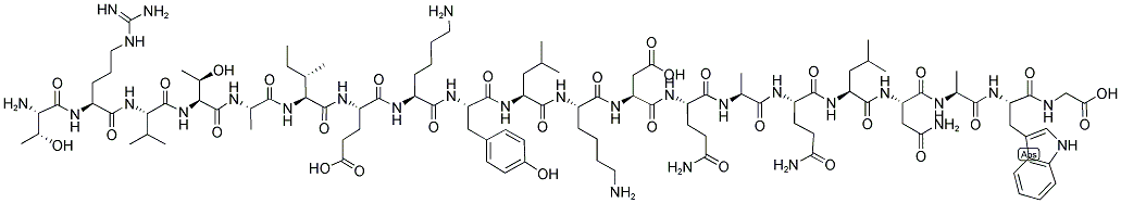 H-THR-ARG-VAL-THR-ALA-ILE-GLU-LYS-TYR-LEU-LYS-ASP-GLN-ALA-GLN-LEU-ASN-ALA-TRP-GLY-OH 结构式