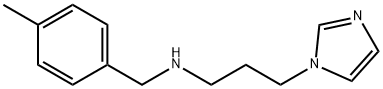 (3-IMIDAZOL-1-YL-PROPYL)-(4-METHYL-BENZYL)-AMINE 结构式
