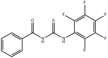 N-BENZOYL-N'-(2,3,4,5,6-PENTAFLUOROPHENYL)THIOUREA 结构式