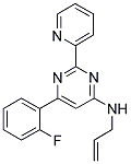 N-ALLYL-6-(2-FLUOROPHENYL)-2-PYRIDIN-2-YLPYRIMIDIN-4-AMINE 结构式