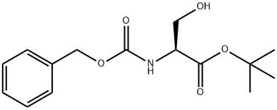 Z-L-丝氨酸叔丁酯 结构式
