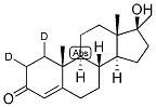 4-ANDROSTEN-17ALPHA-METHYL-17BETA-OL-3-ONE-1,2-D2 结构式