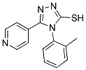 4-(2-METHYLPHENYL)-5-PYRIDIN-4-YL-4H-1,2,4-TRIAZOLE-3-THIOL 结构式