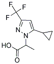 2-[5-环丙基-3-(三氟甲基)-1H-吡唑-1-基]丙酸 结构式