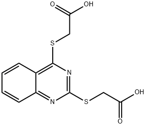 ({2-[(CARBOXYMETHYL)THIO]QUINAZOLIN-4-YL}THIO)-ACETIC ACID 结构式