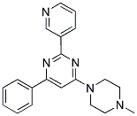 4-(4-METHYLPIPERAZIN-1-YL)-6-PHENYL-2-PYRIDIN-3-YLPYRIMIDINE 结构式