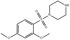 1-(2,4-DIMETHOXY-BENZENESULFONYL)-PIPERAZINE 结构式