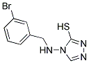 4-((3-BROMOBENZYL)AMINO)-4H-1,2,4-TRIAZOLE-3-THIOL 结构式