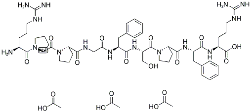 BRADYKININ,ACETATESALT 结构式