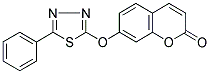 7-[(5-PHENYL-1,3,4-THIADIAZOL-2-YL)OXY]-2H-CHROMEN-2-ONE 结构式