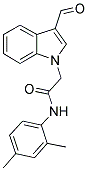 N-(2,4-DIMETHYL-PHENYL)-2-(3-FORMYL-INDOL-1-YL)-ACETAMIDE 结构式