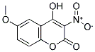 4-HYDROXY-6-METHOXY-3-NITROCOUMARIN 结构式