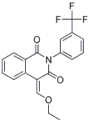 4-ETHOXYMETHYLENE-2-(3-TRIFLUOROMETHYL-PHENYL)-4H-ISOQUINOLINE-1,3-DIONE 结构式