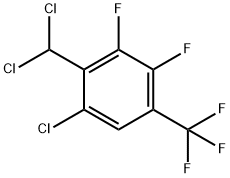6-CHLORO-2,3-DIFLUORO-4-(TRIFLUOROMETHYL)BENZAL CHLORIDE 结构式