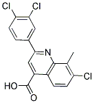 7-氯-2-(3,4-二氯苯基)-8-甲基-喹啉-4-羧酸 结构式