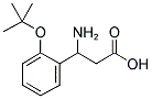 3-AMINO-3(2-T-BUTOXYPHENYL)PROPIONIC ACID 结构式