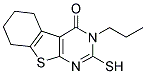 2-MERCAPTO-3-PROPYL-5,6,7,8-TETRAHYDRO-3H-BENZO[4,5]THIENO[2,3-D]PYRIMIDIN-4-ONE 结构式