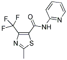 N-(2-PYRIDINYL)-2-METHYL-4-(TRIFLUOROMETHYL)THIAZOLE-5-CARBOXAMIDE 结构式