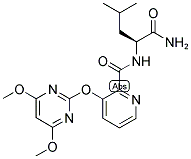 (2S)-2-[[[3-[(4,6-DIMETHOXYPYRIMIDIN-2-YL)OXY]PYRIDIN-2-YL]CARBONYL]AMINO]-4-METHYLVALERAMIDE 结构式