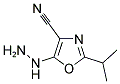 5-HYDRAZINO-2-ISOPROPYL-OXAZOLE-4-CARBONITRILE 结构式