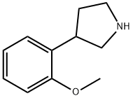 3-(2-甲氧基苯基)吡咯烷盐酸盐 结构式