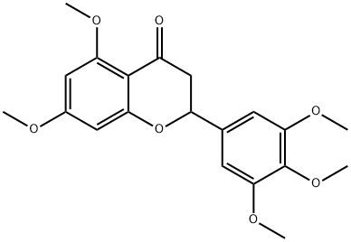 3',4',5',5,7 - 五甲氧基黄酮 结构式