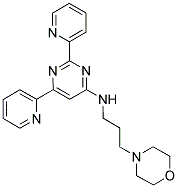 (2,6-DI-PYRIDIN-2-YL-PYRIMIDIN-4-YL)-(3-MORPHOLIN-4-YL-PROPYL)-AMINE 结构式