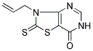 3-ALLYL-2-THIOXO-2,3-DIHYDRO[1,3]THIAZOLO[4,5-D]PYRIMIDIN-7(6H)-ONE 结构式