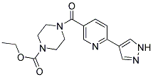 ETHYL 4-([6-(1H-PYRAZOL-4-YL)PYRIDIN-3-YL]CARBONYL)PIPERAZINE-1-CARBOXYLATE 结构式