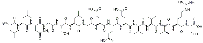 H-LEU-LEU-ASN-GLY-SER-LEU-ALA-GLU-GLU-GLU-VAL-VAL-ILE-ARG-SER-OH 结构式