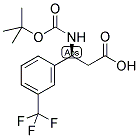 BOC-(S)-3-AMINO-3-(3-TRIFLUOROMETHYL-PHENYL)-PROPIONIC ACID 结构式