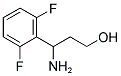 3-氨基-3-(2,6-二氟苯基)丙-1-醇 结构式