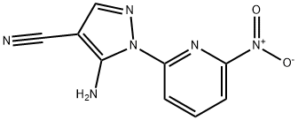 5-AMINO-1-(3-NITRO-2-PYRIDINYL)-1H-PYRAZOLE-4-CARBONITRILE 结构式