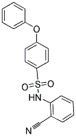 N-(2-CYANOPHENYL)-4-PHENOXYBENZENESULFONAMIDE 结构式