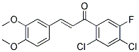 2',4'-DICHLORO-3,4-DIMETHOXY-5'-FLUOROCHALCONE 结构式