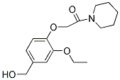 (3-ETHOXY-4-(2-OXO-2-PIPERIDIN-1-YLETHOXY)PHENYL)METHANOL 结构式