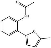 N-(2-(5-甲基呋喃-2-基)苯基)乙酰胺 结构式
