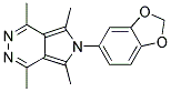 6-(1,3-BENZODIOXOL-5-YL)-1,4,5,7-TETRAMETHYL-6H-PYRROLO[3,4-D]PYRIDAZINE 结构式