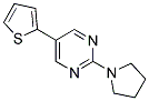 2-PYRROLIDIN-1-YL-5-THIEN-2-YLPYRIMIDINE 结构式