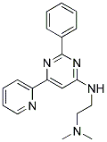 N,N-DIMETHYL-N'-(2-PHENYL-6-PYRIDIN-2-YLPYRIMIDIN-4-YL)ETHANE-1,2-DIAMINE 结构式