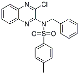 N-BENZYL-N-(3-CHLORO-QUINOXALIN-2-YL)-4-METHYL-BENZENESULFONAMIDE 结构式