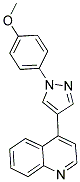 4-[1-(4-METHOXYPHENYL)-1H-PYRAZOL-4-YL]QUINOLINE 结构式