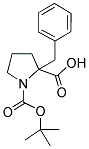 BOC-ALPHA-BENZYL-(D,L)-PROLINE 结构式