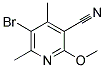 5-Bromo-2-methoxy-4,6-dimethylnicotinonitrile 结构式