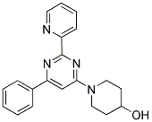 1-(6-PHENYL-2-PYRIDIN-2-YLPYRIMIDIN-4-YL)PIPERIDIN-4-OL 结构式