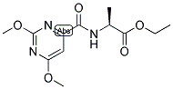 (S)-2-[[(2,6-DIMETHOXYPYRIMIDIN-4-YL)CARBONYL]AMINO]PROPANOIC ACID, ETHYL ESTER 结构式