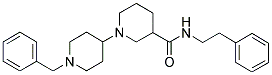 1-(1-Benzylpiperidin-4-yl)-N-(2-phenylethyl)piperidine-3-carboxamide 结构式