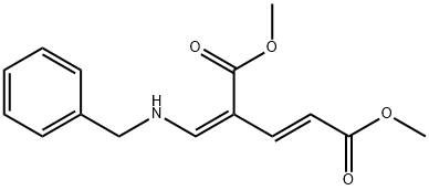 DIMETHYL (E)-4-[(Z)-(BENZYLAMINO)METHYLIDENE]-2-PENTENEDIOATE 结构式